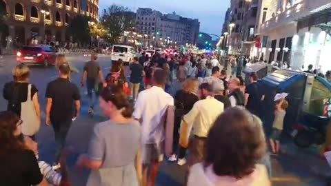 MULTITUDINARIA MANIFESTACIÓN EN VALENCIA CONTRA EL PASAPORTE NAZI