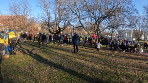 Pro-Ukraine protest in DC outside of White House