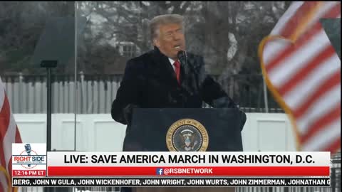 Trump Inciting a Riot on Jan 6, 2021 (according to the media)