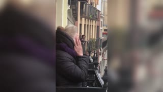 Neighbours Sing From Balconies For Emotional 89th Bday