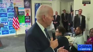 Joe Biden Walks Away from the Podium & Starts Talking in Circles