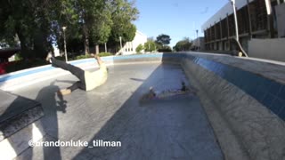 Collab copyright protection - young guy skatepark rail fail