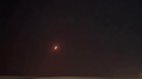 Footage of reported Iranian missile impacts in southern Israel