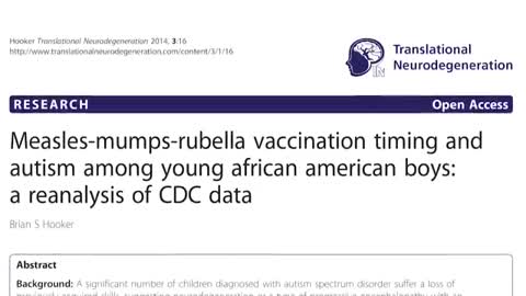 CDC Autism Fraud