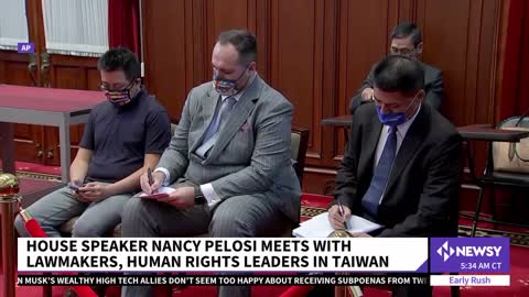 Pelosi Says U.S. Will Not Abandon Taiwan As China Protests