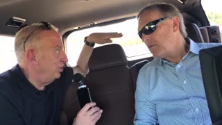 Mike talks to Rep. Andy Biggs at the border wall about the issues that stem from the border crisis