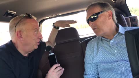 Mike talks to Rep. Andy Biggs at the border wall about the issues that stem from the border crisis