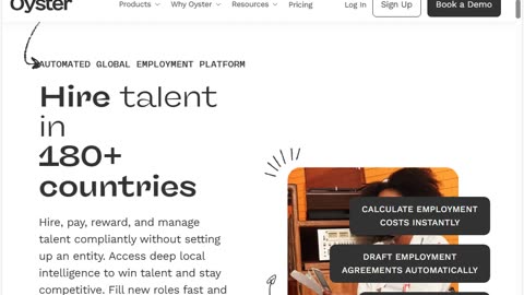 Hire talent in 180+ countries The Oyster