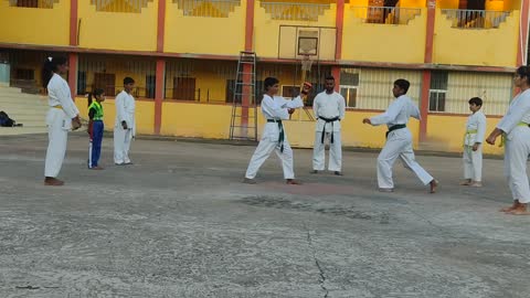 #in karate class practice #short video