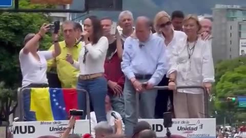 Venezuelan opposition leader María Corina Machado declares: “Military