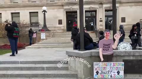 Rioters THREATEN VIOLENCE Outside of Kenosha Courtroom in Response to Kyle Rittenhouse Trial