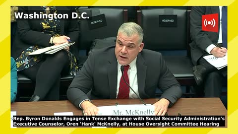 Rep. Byron Donalds Engages in Tense Exchange with Oren 'Hank' McKnelly