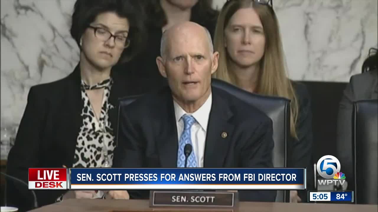 Sen. Scott presses for answers from FBI director