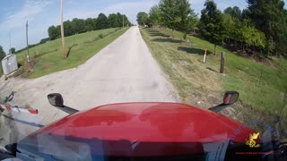 Big Rig Stuck on Rail Road Crossing