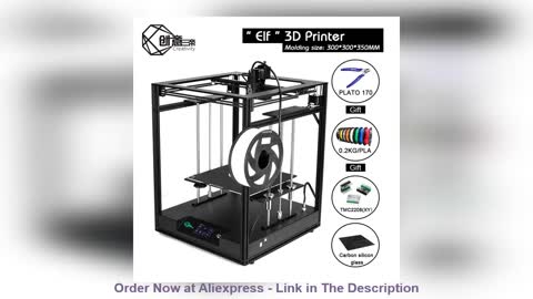 ⚡️ Creativity Corexy ELF 3D printer Large Size 300 X300X350mm DIY FDM 3D Printer TMC2208 Driver