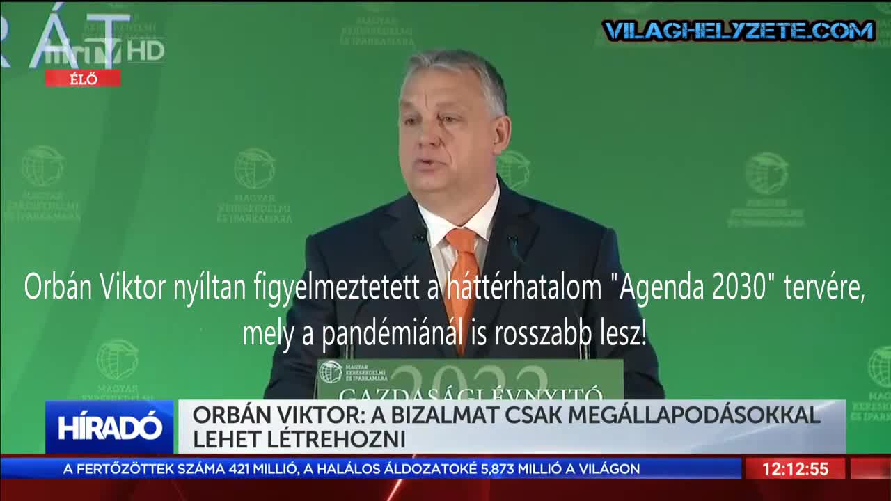 Orbán Viktor nyíltan figyelmeztetett a háttérhatalom 