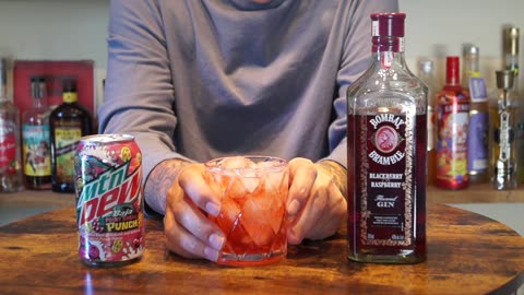 Bombay Bramble Blackberry & Raspberry Gin & Mtn Dew Baja Point Break Punch