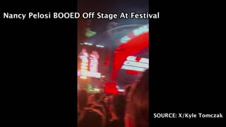 Nancy Pelosi BOOED Off Stage At Festival