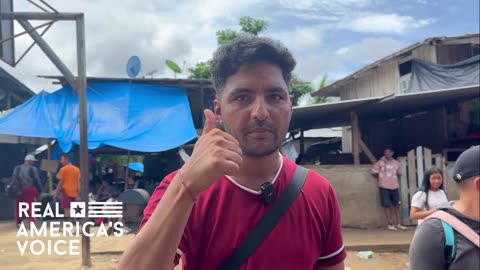 Indian Man at Darien Gap Says the U.S. Constitution Says Nobody Is Illegal, Will Vote Biden