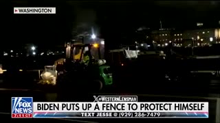 Another fence going up to protect 1% Joe for his SOTU speech | Check Description