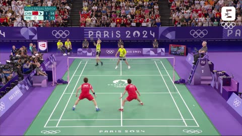 WHAT A MATCH! 😍 ｜ Badminton Men's Doubles Final ｜ #Paris2024 #Olympics