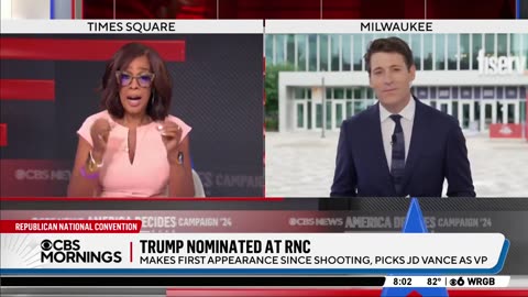 MSNBC's GAYLE KING: "When President Trump appeared at the convention, "I felt the emotion"