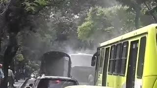 Se registró conato de incendio en un bus de Metrolínea en Cabecera