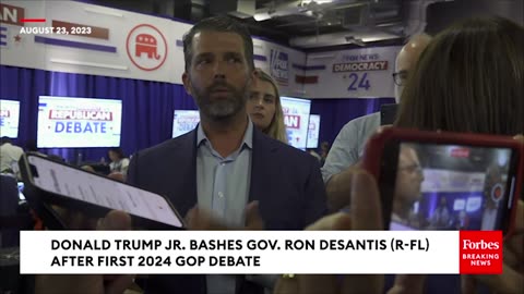 Donald Trump Jr. Drops Hammer On DeSantis After First 2024 Republican Presidential Primary Debate