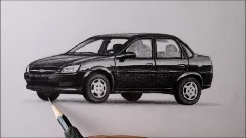 Como desenhar um Carro Classic Chevrolet ( PASSO A PASSO ) narrado