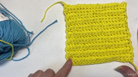 Crochet A Ribbed Stitch Washcloth Easy and Quick