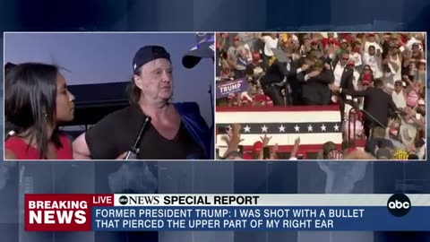 Trump rally eye witness saw spectator hit in the head by gunfire