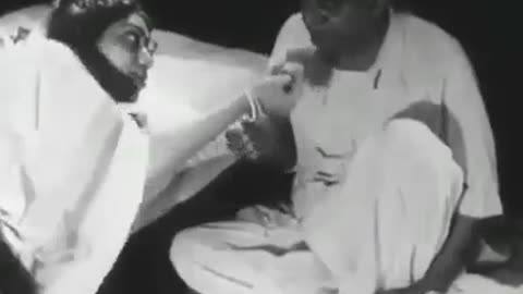 Kazi Nazrul Islam with his wife Pramila Devi. Rare Video.