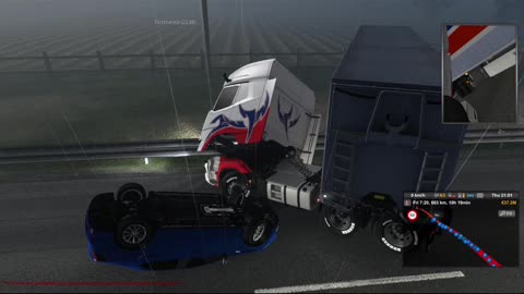 Euro Truck Simulator Crashes and Funny moments