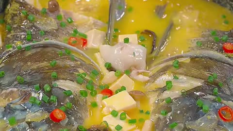Sour soup fish head