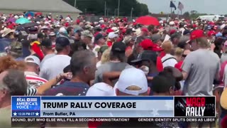 Thousands Attend Trump Rally In Butler PA 90+ Degrees