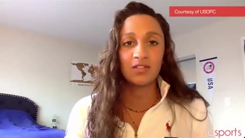 US Olympic athlete Anita Alverez on getting the COVID-19 vaccination.