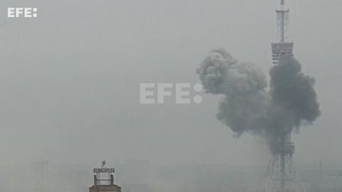 Cinco muertos en el bombardeo ruso a la torre de televisión de Kiev