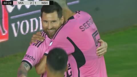 MESSI 2 GOALS - Inter Miami vs Nashville 3-1 Highlights _ Goals 2024