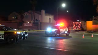 Las Vegas Metro Police SWAT Team Responds to man Shooting At Officers