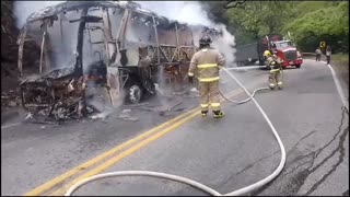 Incendio vehicular en Los Curos