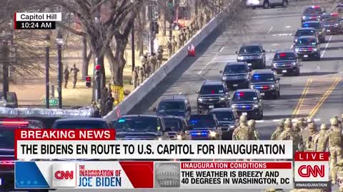 CNN Goes FULL Pravda Covering "Majestic" Biden Motorcade