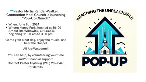 Launching of "Pop-up" Church