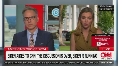 Jake Tapper Incredulous at White House’s Suggestion That Biden Has More Stamina Than George Clooney