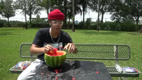 Funny Watermelon Challenge