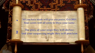 Psalm 145 v1-14 of 21 "I will exalt you, O my God and King" To the tune Eventide. Sing Psalms