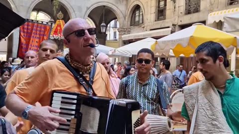 Jagannath Ratha Yatra festival in Barcelona, Spain July 2024