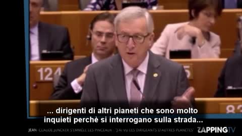 Juncker: I "dirigenti di altri pianeti" sono preoccupati per l'Europa. 😱