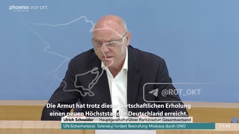 Ulrich Schneider, auf einer Pressekonferenz.