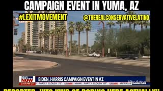 Noone showed up for Biden/Harris event in Yuma, AZ