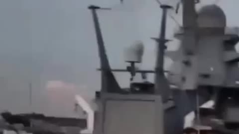 Russian ship fired a large-caliber rifle in the direction of a residential building!